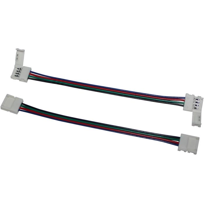 10x RGB SMD 4 Pin LED Stecker Male Verbinder Adapter Zubehör Strip Deutsche Post 