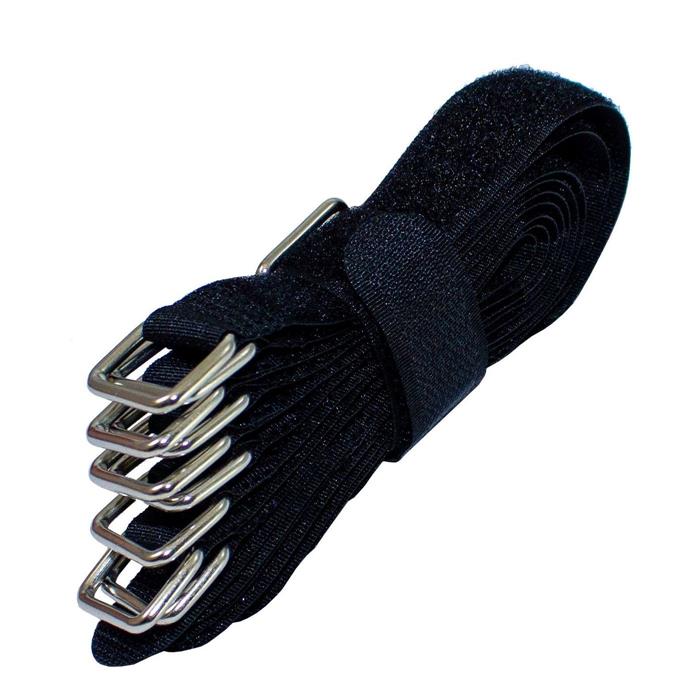 10x Hook + Loop Cable tie 200 x 20mm crossed Reusable Hook + Loop fastener - Picture 3 of 6