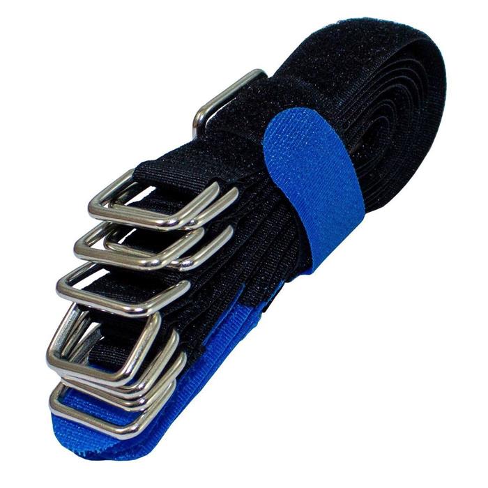 10x Hook + Loop Cable tie 200 x 20mm crossed Reusable Hook + Loop fastener - Picture 5 of 6