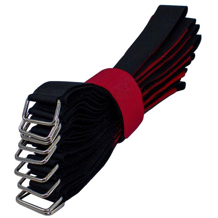 10x Hook + Loop Cable tie 600 x 38mm crossed Reusable Hook + Loop fastener - Picture 4 of 6
