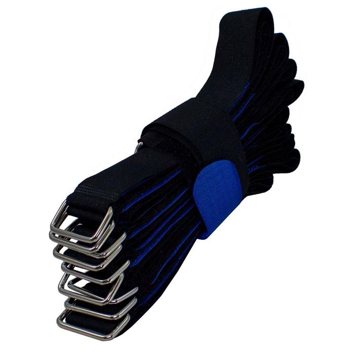 10x Hook + Loop Cable tie 600 x 38mm crossed Reusable Hook + Loop fastener - Picture 5 of 6
