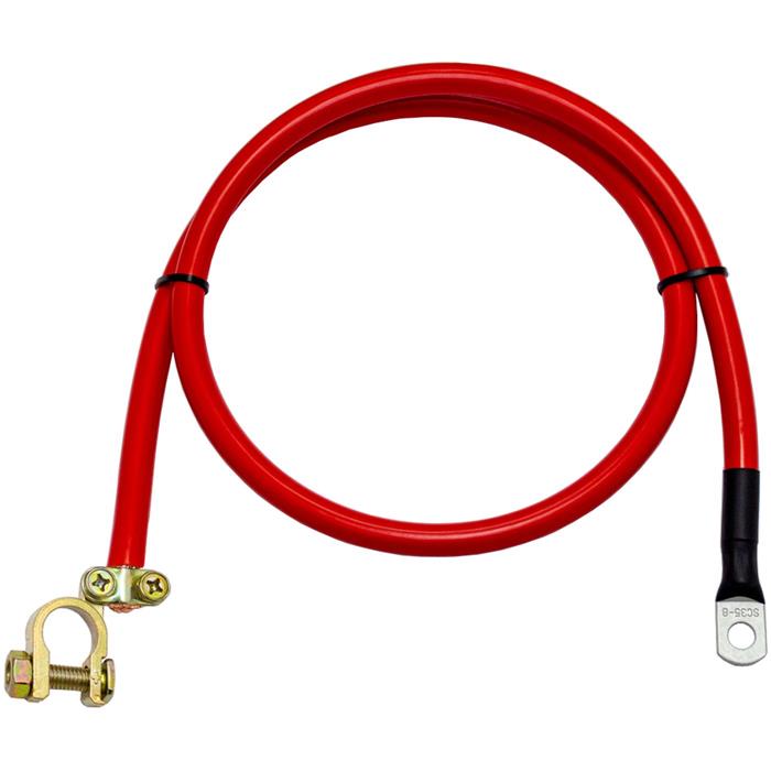 3m batería cable cable plus 10mm² rojo KFZ cables eléctricos 2x tubo cable zapato m8 300cm 
