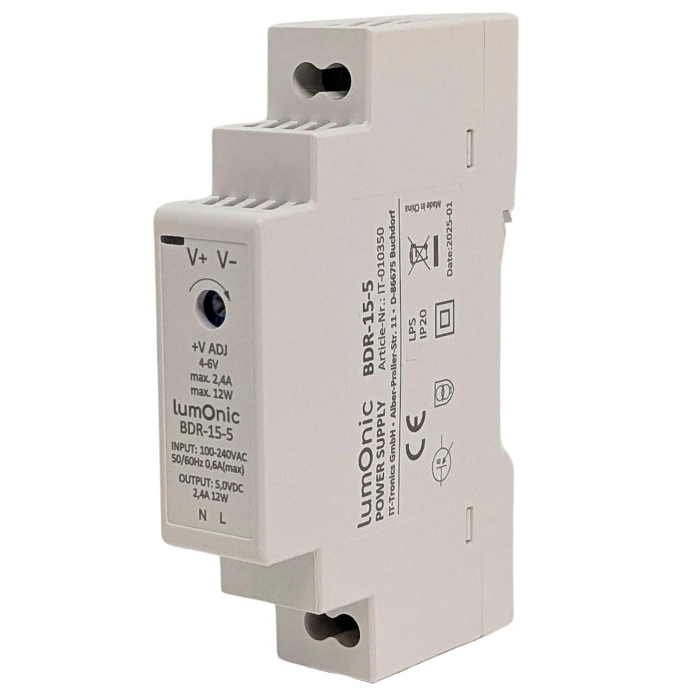 Hutschienen Netzteil Lumonic BDR-30-24 Hutschienennetzteil 24V / 36W – 100-240V AC, Überlastschutz, Für Schaltschrank Und Industrie Hutschienen Netzteil Lumonic BDR-30-24 Hutschienennetzteil 24V / 36W – 100-240V AC, Überlastschutz, Für Schaltschrank Und Industrie