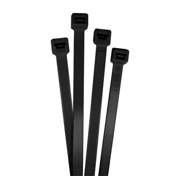 100x Cable tie 430 x 9mm Black 80kg PA6.6 Polyamid Industrial quality