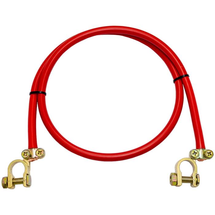 Cavo Batteria 50mm² Preassemblato | 2m Rosso + 2m Nero Con 4 Capicorda M8 | Per Impianti Elettrici Auto E Nautica