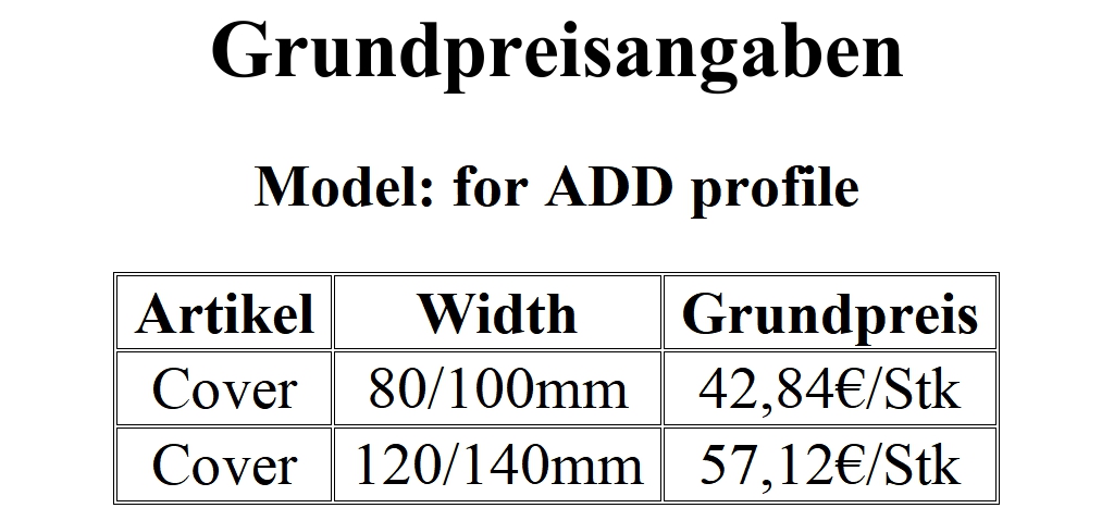 2m LED Drywall profile for Plasterboards + Plaster profiles + Cover